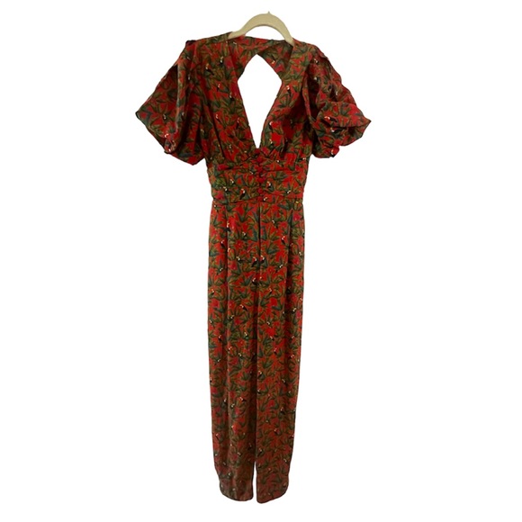 FARM Rio Tucano Paradise Open Back Jumpsuit - Size Small - Picture 4 of 6